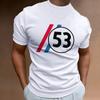 Summer Vintage T Shirt Mens 3D Racing Print Holiday Tops Outdoor Street T-Shirts Oversized Short Sleeve Tee Shirts Male Clothing