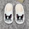 Fashion Platform Fluffy Slippers Women House Plush Cartoon Dog Designer Winter Shoes Girls Flats Home Fashion Casual zapatos de mujer