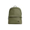 30 Logo Logo Zipper Closure Commuting Leather Backpack Large Men's Moss Green