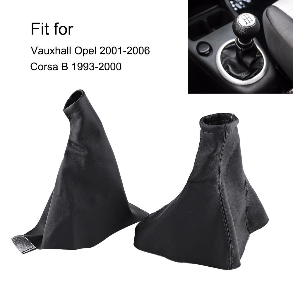 Car Gear Shift Stick Gaiter Boot PU Leather Dust Cover For Vauxhall Opel 01 06 Corsa B 93 00