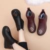 Women's Retro Non-Slip Warm Ankle Boots - Plus Velvet, Flat, Cotton Shoes for Middle-Aged & Elderly