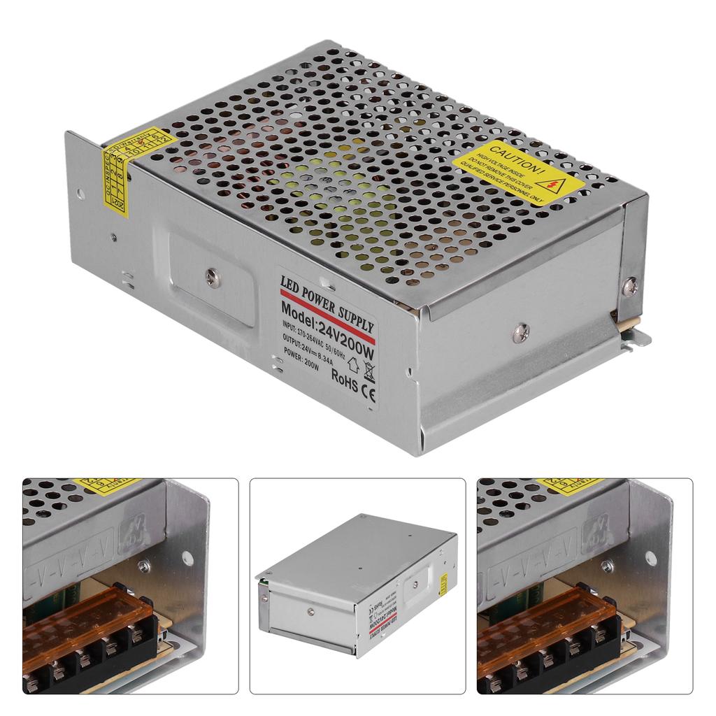 YY‑200‑24 Schaltnetzteil Treiber Innen AC 170‑264 auf DC 24V 8.34A 200W für Sicherheitsüberwachung