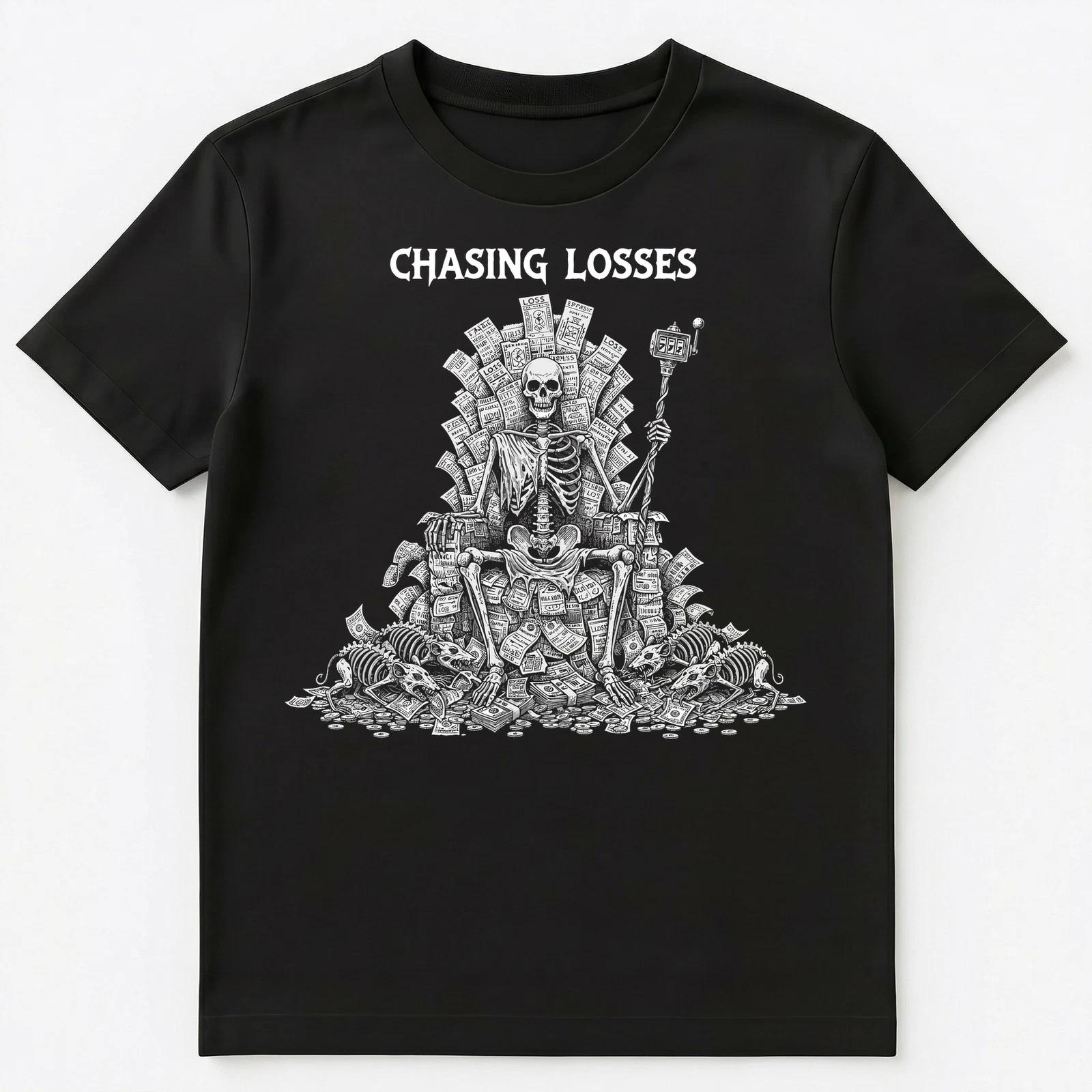 Gambling Enthusiast Financial Ruin Skull Gaming Unisex T-Shirt S