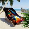 Vivid rocket dreamscape Print beach towel, quick drying, suitable for travel, outdoor sports, jogging, the beach and swimming, gift