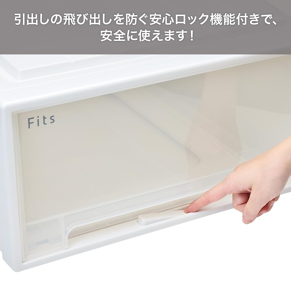 Tenma Fits Case Closet Storage Box, 44cm (W) x 53cm (D) x 18cm (H), Durable, Made in Japan, Made
