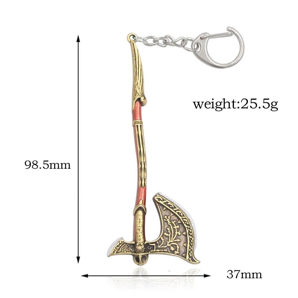 Game God of War: Ragnarok Keychain Blades of Athena Weapon Model Cosplay Props Keychain For Women Men Fans Jewelry Pendant Gifts