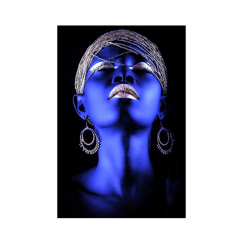 Afrikanische Frauen Leinwand Malerei Moderne Figur Poster und Drucke Wand Kunst Bilder für Bars Wohnzimmer Hause Dekoration