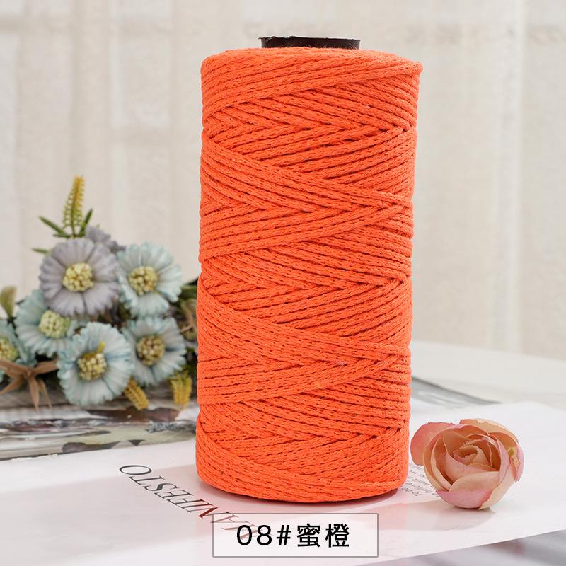 150g/150m 2mm Round Strand Hollow Yarn,European Hook Bag Core Diy Thread,Many Colors,Hand-knitted Crochet Matching Crocheting