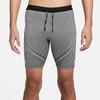 Nike Dri-FIT ADV All-Over Print Mid-Rise Straight Leg Compression Sports Shorts Men Shorts Black FN3370-013