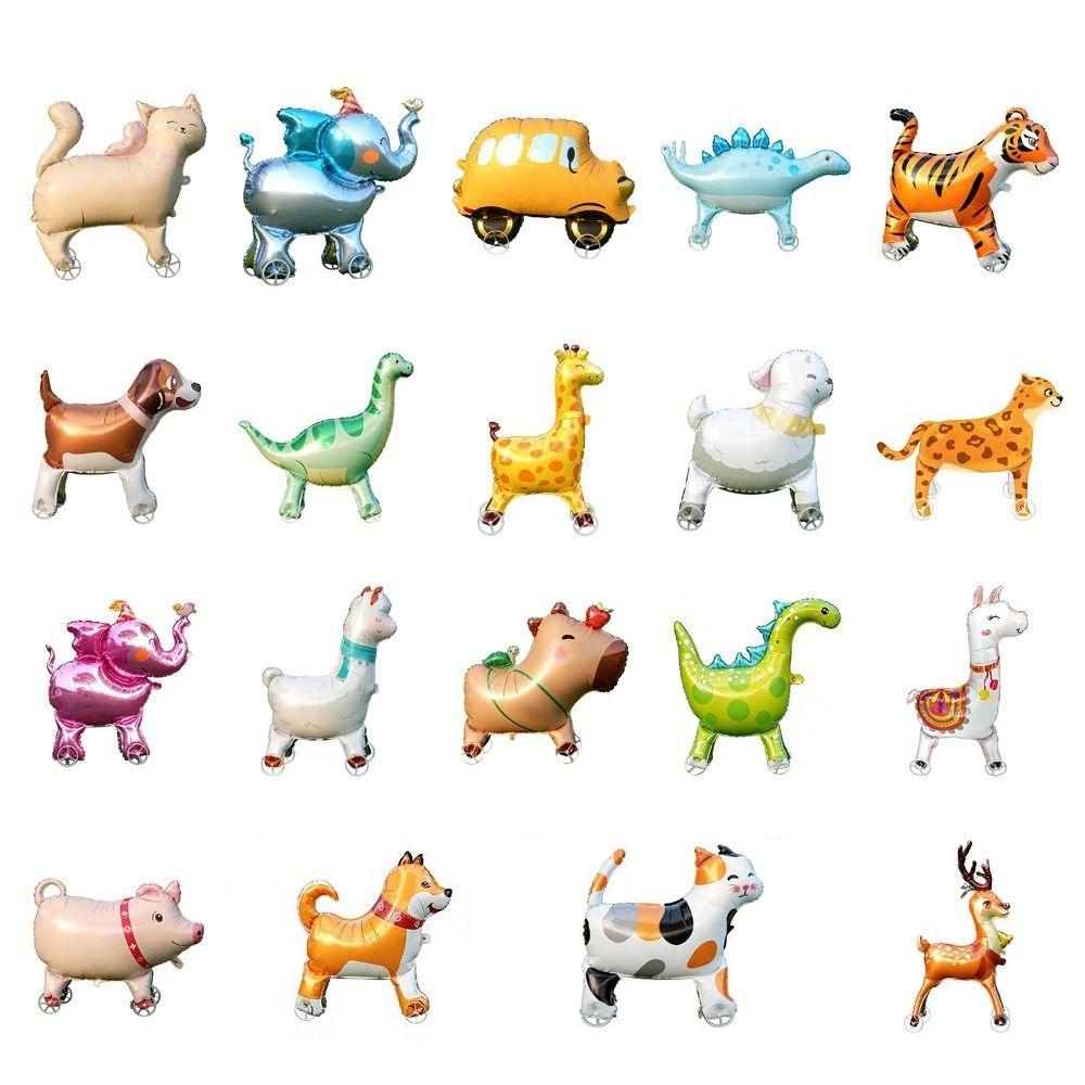 Aluminum Film Cartoon Balloons Animal Shape Animal Balloons Giraffe Foil Balloons  Baby Shower