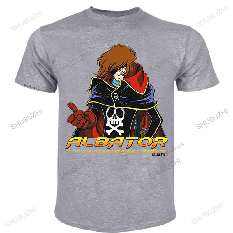 Men Print T Shirt Albator Gray Tshirt Logo Tshirts Cotton Tshirt Men Summer Fashion Tshirt Euro Size Unisex Oneck Teeshirt