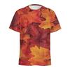3D Maple Leaves Plant Graphic Kids Short Sleeve T Shirt O Neck Loose Outdoor Daily Summer Top