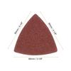 uxcell Triangular Hook and Ring Sandpaper Aluminum Oxide Sanding Pad Random Orbital Mouse Sander Paper Vibration Details Multi Tool Sheet 40 Grit Pack