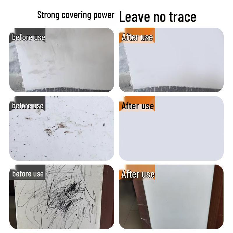 Orange Wall Large Roller White Water-Based Latex Paint - Low-Odor Interior Repair Paint