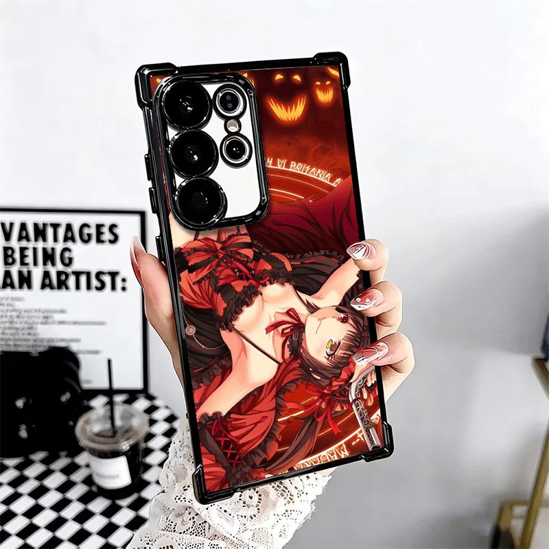 Date A Live Tokisaki Kurumi Funda de Teléfono Chapada Para Samsung Galaxy S24 S25 FE S26 Edge S23 Ultra S22 S21 Plus S20 Anti-Caída Airab