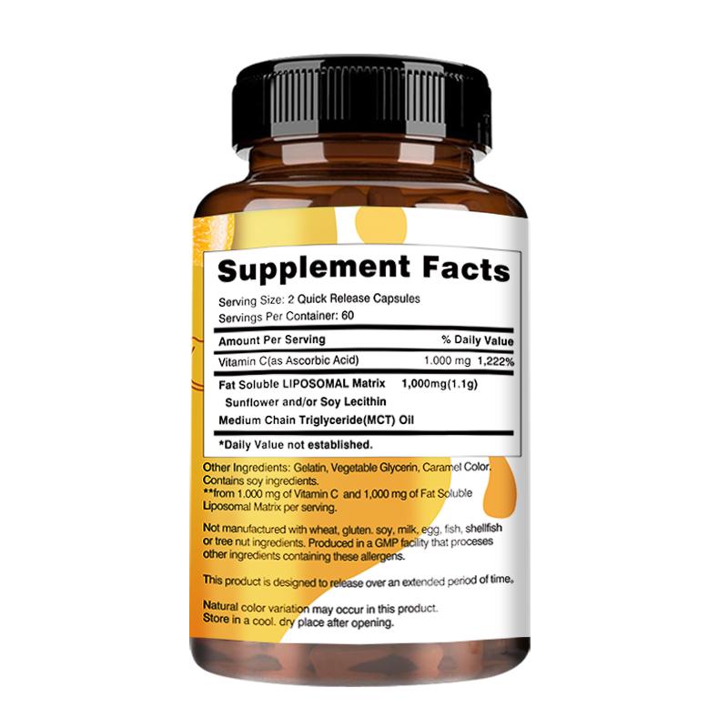 XEMENRY - 1000 mg Vitamin C - Immune system, skin health, and antioxidants