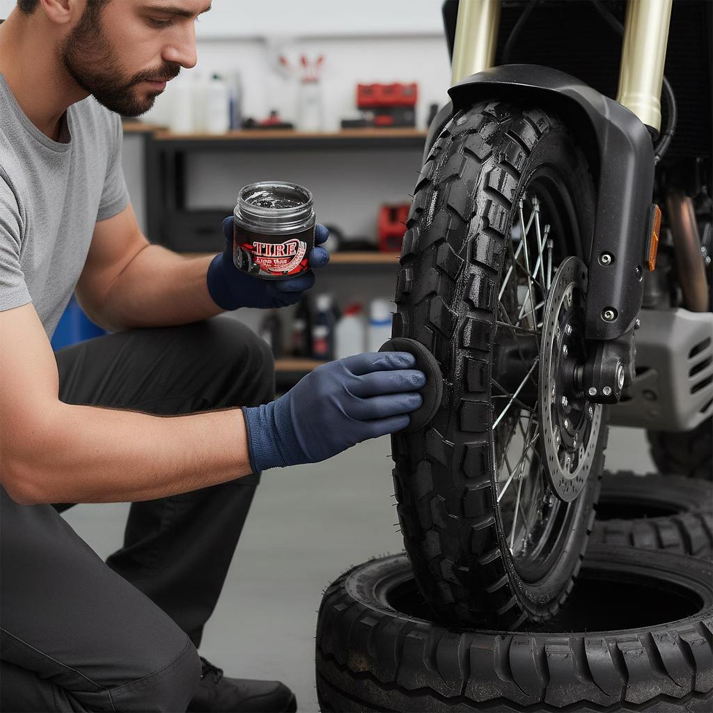 Car Tire Shine Stain Removal Gentle Natural Wax Automotive Tire Care For Rubber Beginner Enthusiast Motorcycle Vehicle Indoor