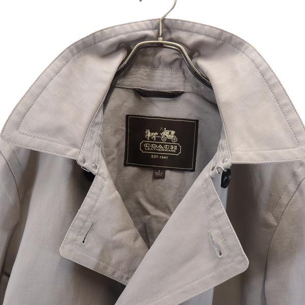 COACH Linen Blend coat L Beige Men's Used