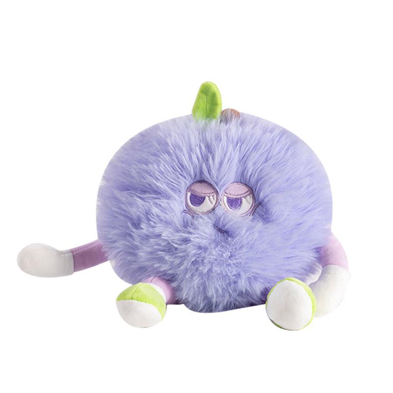 Păpușă Fruct Drăguță cu Păr Lung Fetiță Păpușă Pufoasă Roz Păpușă de Pluș Păpușă Mașină de Joc cu Gheare Cadou