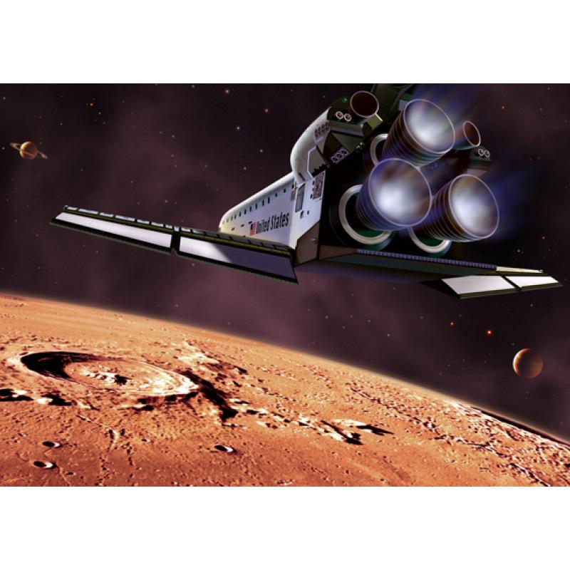 Aerospace Art Poster: Decorative Kraft Paper, Framed Wall Mural
