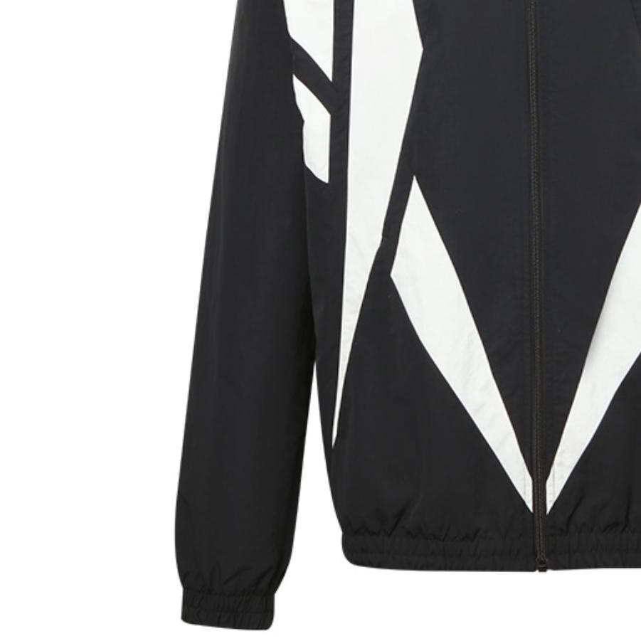 Reebok Minimalistinis stovas apykaklė Užtrauktukas Ilgomis rankovėmis Striukė Unisex Striukė Juoda 25SRE103UGH0