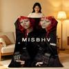 Music A-Akriila Throw High-Density Short Plush Blanket Soft Skin-Friendly for Sofa Nap Air-Conditioned Room