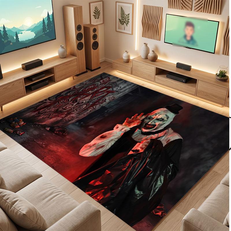 Terrifier Art the Clown Rug Soft Thick Non Slip Floor Carpet for Bedroom Living Room Home Decor