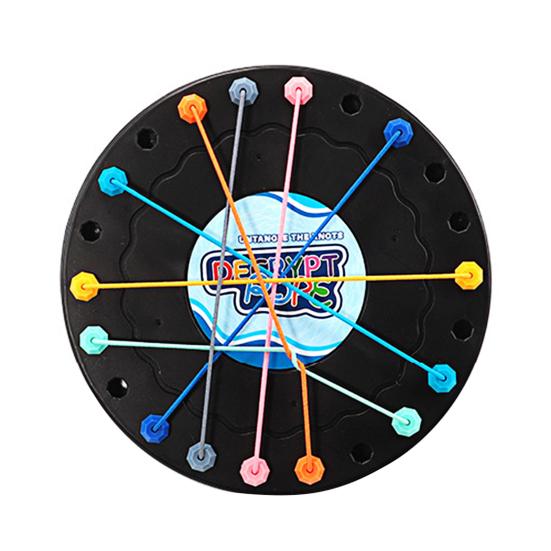 Farbenfrohes Kinderseil Entwirrbrettspiel für kritisches Denken und Teamwork