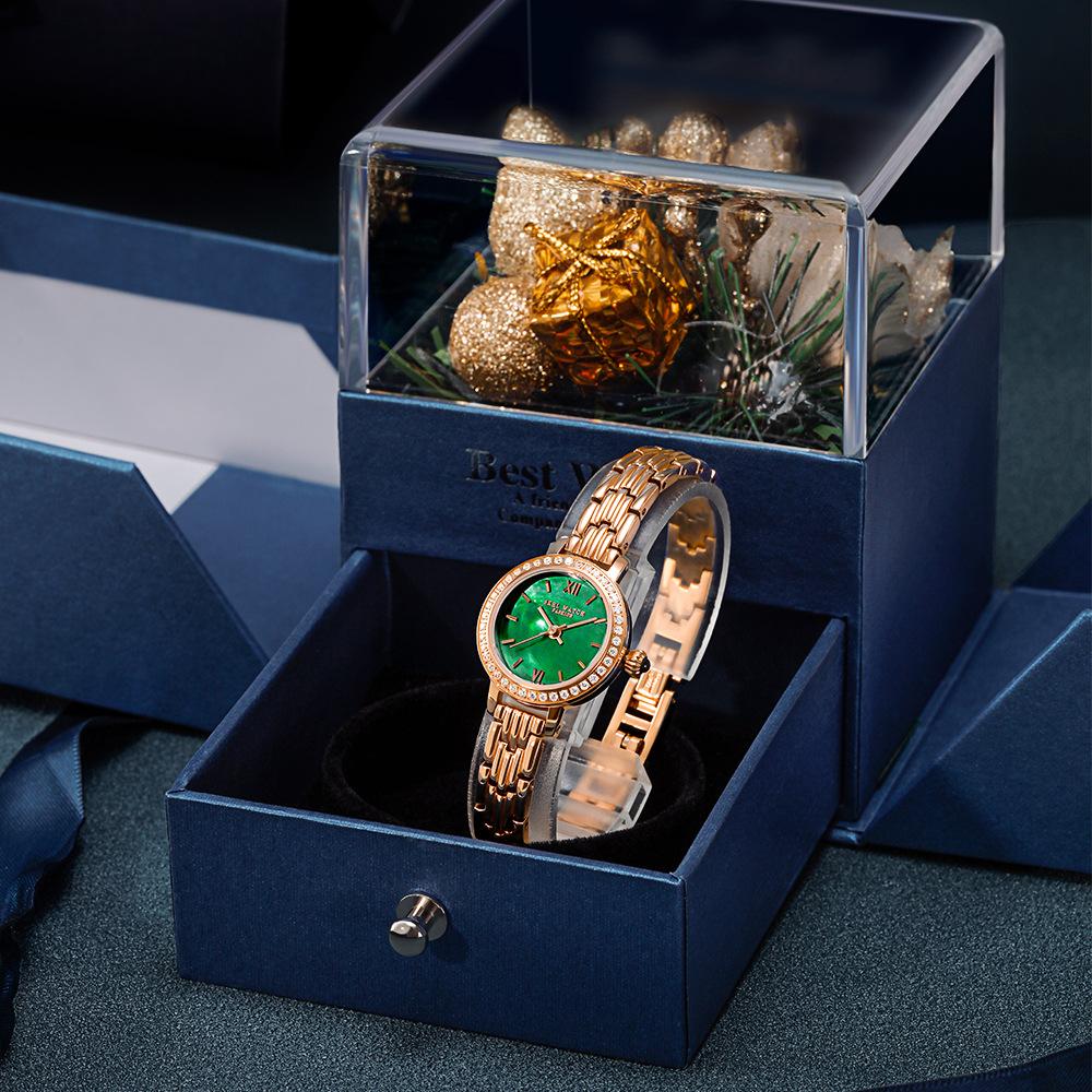 

Часы для женщин, Baby s Breath, Ретро маленькие золотые часы, Изысканный темперамент, Простой стальной ремень, Женские часы-браслет, Кварцевые часы