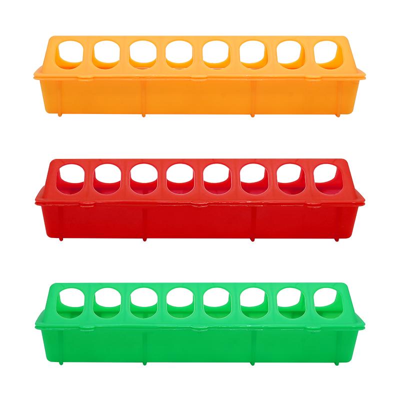 30cm Chick Bird Feeder Trough Pigeon Feeding Ground Pheasant Feeding Bucket Chick Plastic Flip-Top Chicken Farming Tool