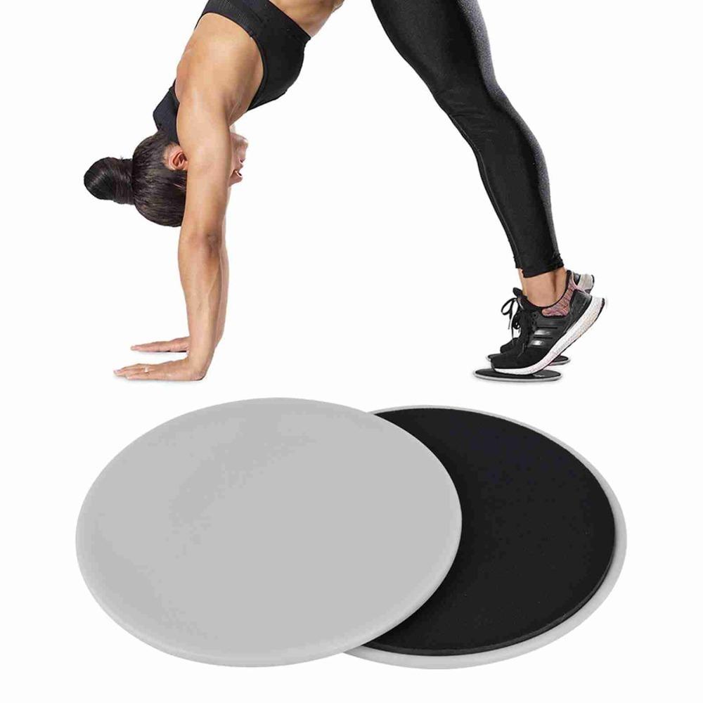 2 Stück Rutschfeste Übungs-Gleitscheiben Beidseitig Training Gleitscheiben für Damen Herren