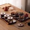Acacia Wood Divided Snack & Fruit Tray with Lid