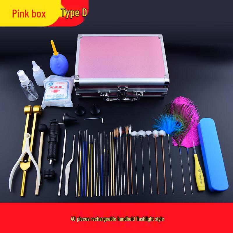 

Professional 40-piece Ear Cleaning Kit with Rechargeable Light