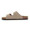 Women's Taupe Beige Suede Mules Double Strap PEPE JEANS
