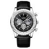 LIGE Business Men's Watch Chronograph Quartz Wristwatch Fashion Moon Phase Calendar Clock Waterproof Luminous Male Watch