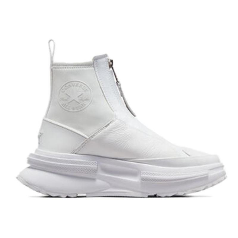 Converse Run Star Legacy Leather Comfortable High Top Lifestyle Casual Shoes Unisex White