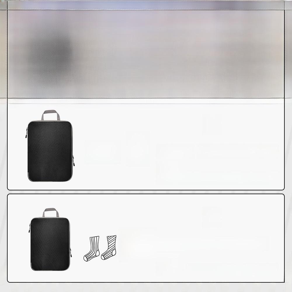 Best-Selling Travel Compression Suitcase Organizers: Three-Piece Waterproof Clothing Storage Bag Set