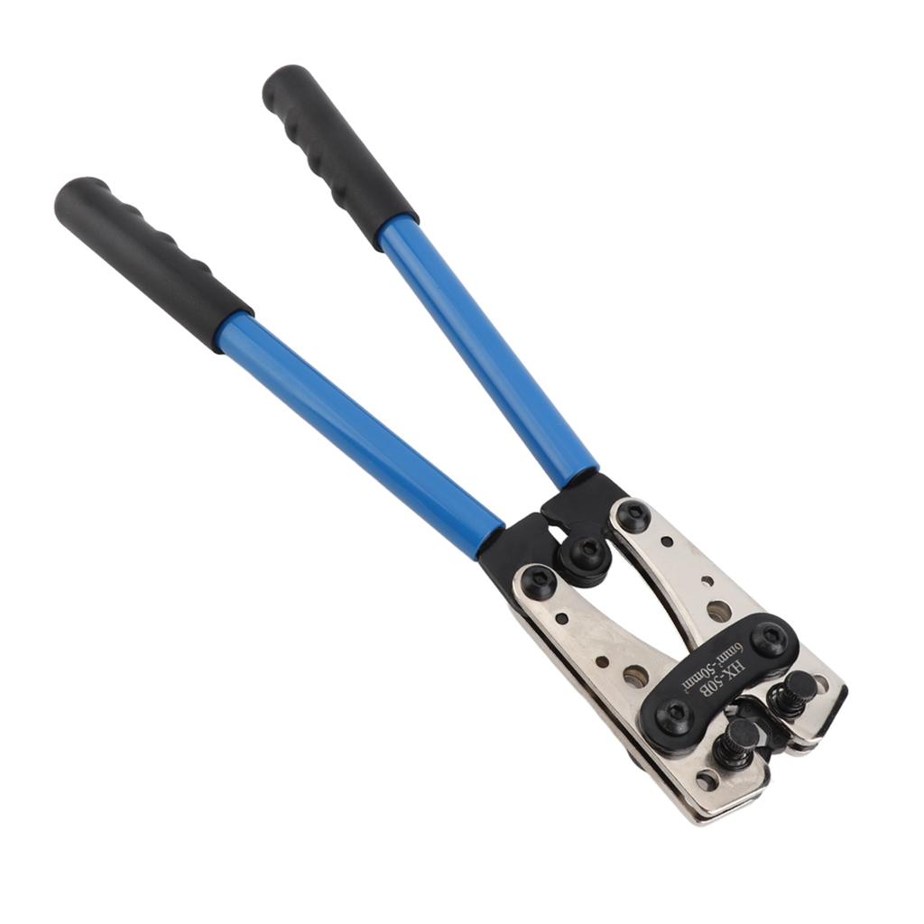 Professional 6 50mm Plug Crimp Plier Hex Crimper Crimping Tool Battery Cable Lug