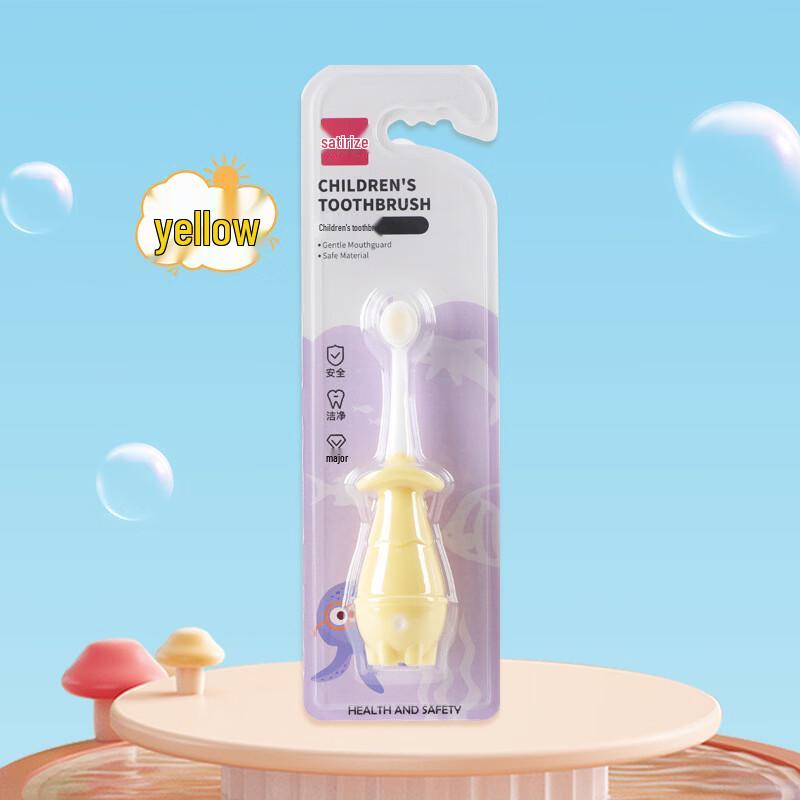 Мягкая силиконовая детская тренировочная зубная щетка SaJie 0-3 года (4-Pack)