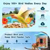 Smart Bird Feeder with Camera AI Identify 10000+ Bird Specie Solar-Powered