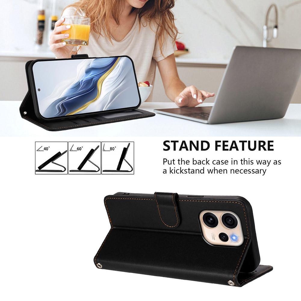 Stylish Leather Phone Case For Realme 13 12 GT 8 Pro V70 Note 70 70T 60 60X 50 Narzo 80 Lite C63 C61 C53 P1 Card Wallet Cover