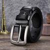 Men'S Belt Two-Layer Pin Buckle Leather Belt 100 Pure Cowhide Youth Learning Casual Overalls Belt