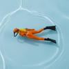 1:64 Scale Diver Figure DIY Sand Table Layout Micro Landscape People Model Realistic Detail Diorama