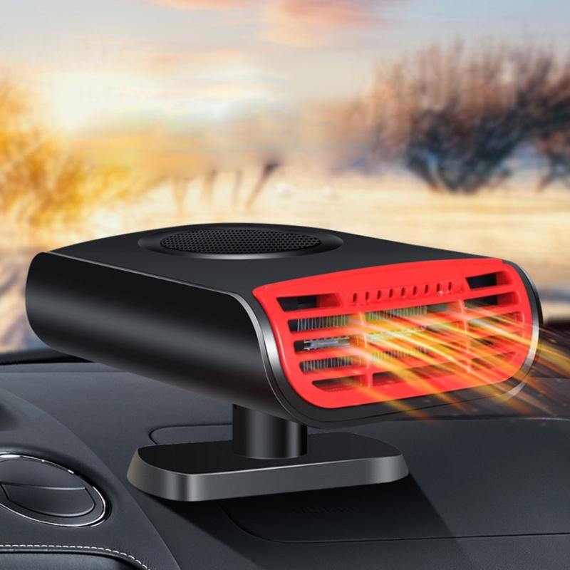 Portable 12V Car Heater Cigarette Lighter Windshield Defroster & Defogger 2 In 1 Fast Heating/Cooling Heater Demister