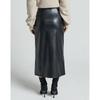 Women Pencil Skirt Autumn and Winter PU Leather Slim Bag Hip Skirt Leather Skirt