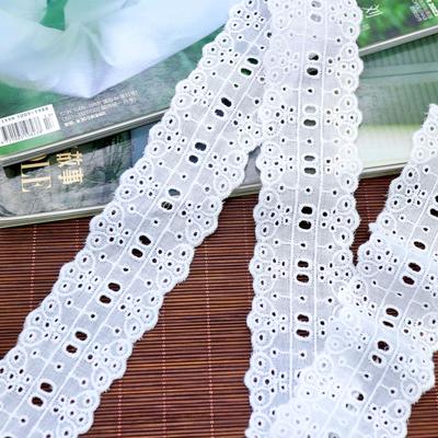Cotton Embroidery Lace Accessories, Bilateral Hollow Embroidery Women'S Clothing Home Fabric Lace