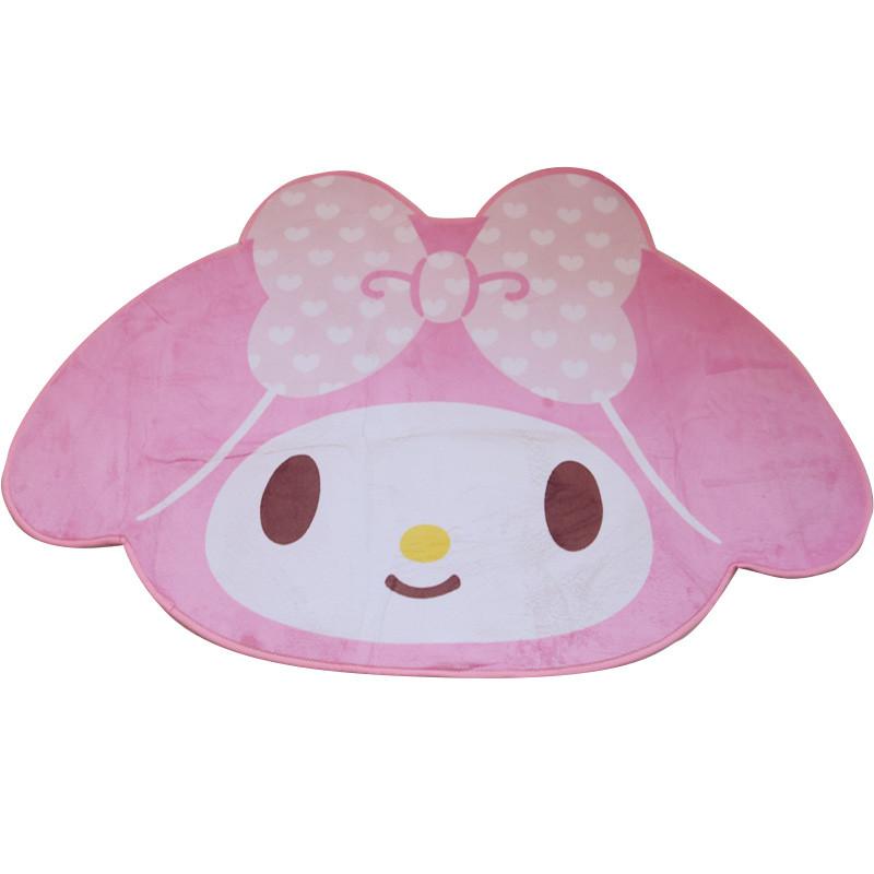 

Cute Cartoon Plush Shaped Carpet For Living Room Bedroom Decoration, Polyester Fiber, Machine Washable, Fun Animal Design, Various Colors And Sizes My Melody,40*60cm/15.75*23.62in