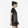 Mizuno Table Tennis Game Short JTTA Size L Shirt, Sleeve, Certified, Moisture-Wicking, Quick-Drying, Unisex, Black, (82JAB214)
