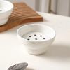 Tableware Creative Hot Pot Drip Oil Bowl Ceramic Round Dipping Sauce Bowl Mesh 270ml Double-layer Filter Soup Bowl Home