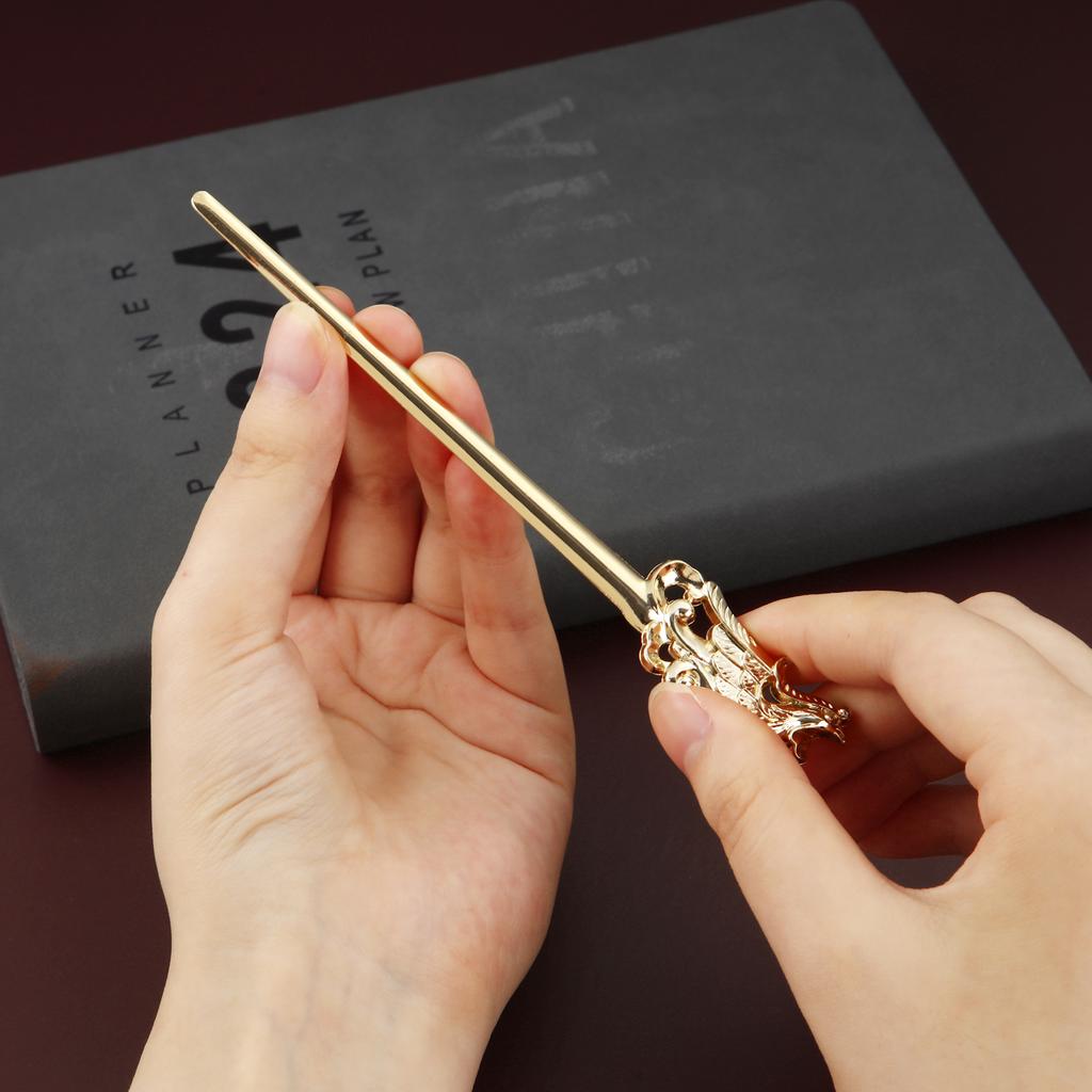 1PCS Metal Phoenix Letter Opener Mini Portalble Utility Knife Cutter Envelope Opener Mail Knife School Office Supplies